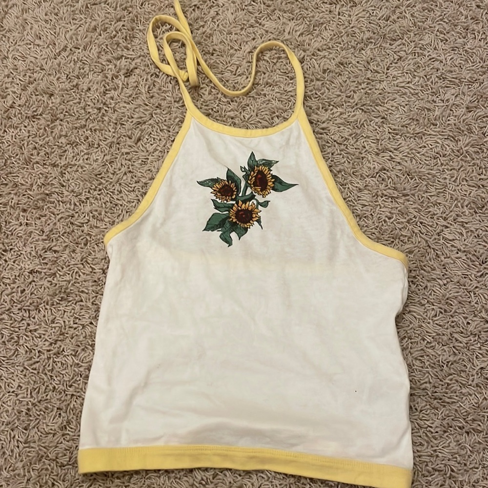 American Eagle sunflower tank